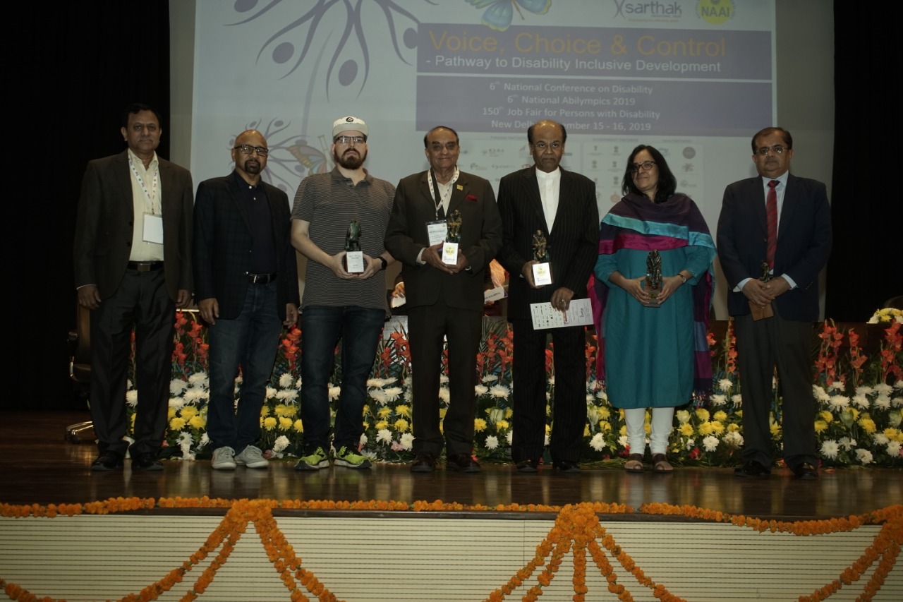 A panel Speaker in 6th National Conference on Disability & National Abilympics Event 2019 on “Voice, Choice & Control” at AICTE Convention Centre, New Delhi on 16th Nov, 2019